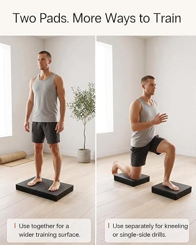 StrongTek 2-in-1 Foam Balance Pad and Kneeling Pad, Non-Slip | Supportive Cushioning, Core Stability Training, Yoga and Pilates, Physical Therapy and Rehab, Medium and Large Sizes thumbnail 2