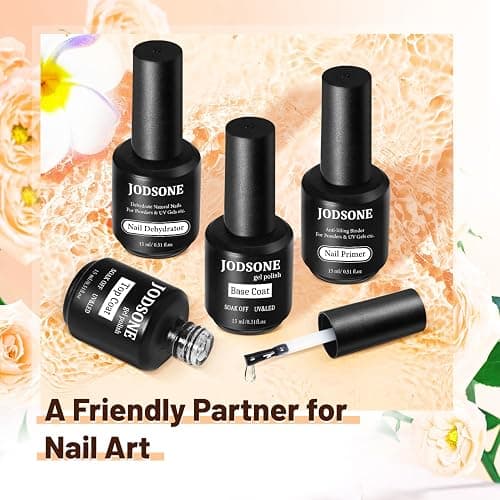 JODSONE 15ML Nail Primer Base Coat Top Coat Glossy Quick Drying Durable DIY Nail Art Design Long Lasting Gift thumbnail 7