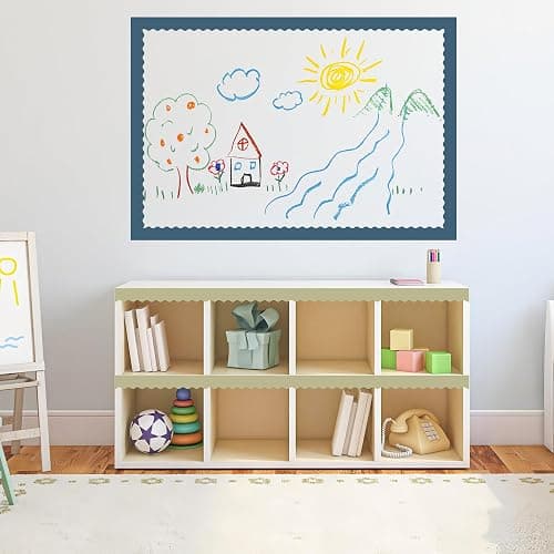 262Ft Boho Bulletin Board Borders Colorful Scalloped Bulletin Board Decorations Boho Classroom Border Trim for Classroom School Home Office Chalkboard Wall Decor, 8 Rolls thumbnail 7