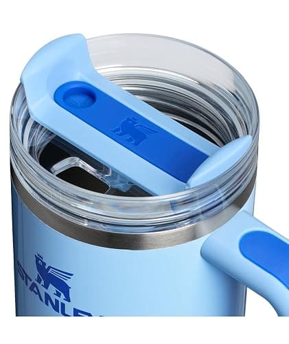 STANLEY Quencher H2.0 Tumbler with Handle and Straw 30 oz | Flowstate 3-Position Lid | Cup Holder Compatible for Travel | Insulated Stainless Steel Cup | BPA-Free | Cornflower Gloss thumbnail 3