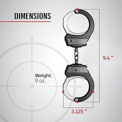 ASP Identifier Ultra Double-Locking Handcuffs, Colored Handcuffs, Forged Aluminum Cuffs, Professional Grade Equipment and Tactical Gear thumbnail 4