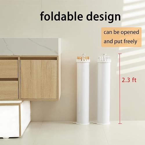 JOOM Tripod Clothes Drying Rack, Garment Rack Portable and Foldable Space Saving Laundry Drying Rack - Drying Rack Clothing Floor Folding Balcony Bedroom Household Wooden thumbnail 5