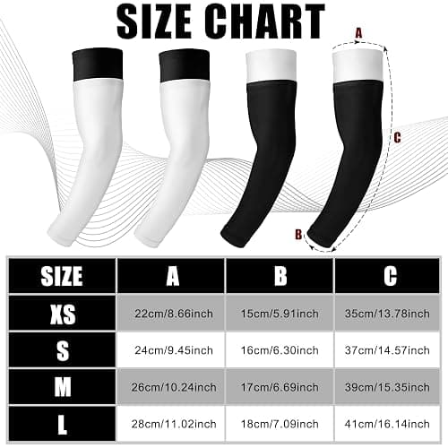 Coume 2 Pairs Double Arm Sleeves Football Drip Arm Sleeves for Football Basketball Baseball Volleyball thumbnail 2