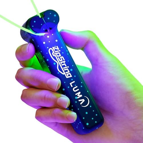 ZipString Luma - The Patented Glow-in-The-Dark Toy That Flies a Loop of String, Creates Endless Shapes and Tricks Built-in LED for Glowing Fun. Perfect STEM Gift for Kids & Adults. Wonderment Awaits - Image 1