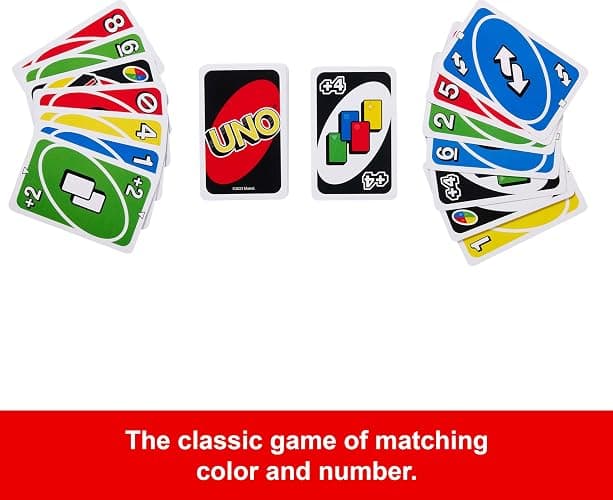 Mattel Games UNO Card Game for Kid, Adult & Family Nights & Parties, Travel & Vacations, Color Blind Accessible & Customizable Deck (Amazon Exclusive) thumbnail 4