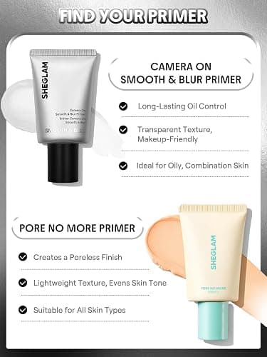 SHEGLAM Camera On Smooth & Blur Primer Mattifying Makeup Base Primer for Smoothing Skin thumbnail 3