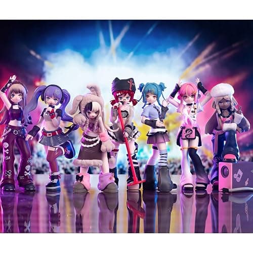 CALEMBOU Anime Blind Box, 6-inch Cute Girl Group Singing Stage Series Blind Box Figure, Collectable PVC Figure for Birthday Gifts (Haee Girls Singing Stage 1pc) thumbnail 2