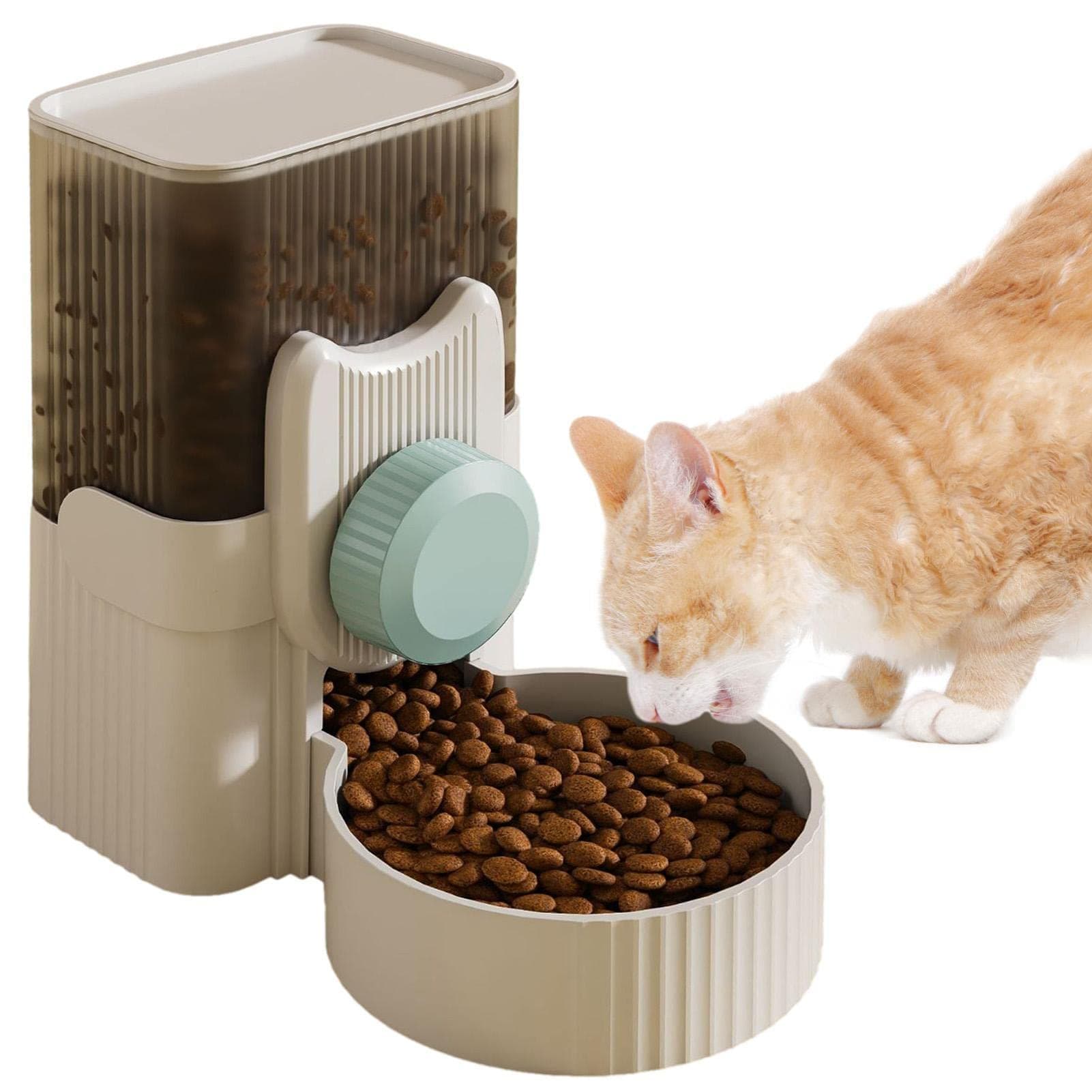 Cat Food Dispenser - Automatic Food Water Dispenser - 34 oz Auto Feeder Waterer, Water Food Bowl Dog Feeding Station for Cage Pet for Dog Cat Rabbit Chinchilla Ferret Wynott thumbnail 8