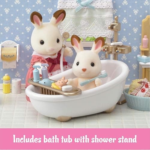 Calico Critters Country Bathroom Set - Toy Dollhouse Furniture and Accessories Set for Ages 3+ thumbnail 5