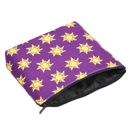 CMNIM Gold Sun Makeup Bag Sun Princess Inspired Gift Fairytale Themed Gifts for Fans Makeup Zipper Pouch Bag thumbnail 7