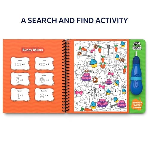 Skillmatics Reusable Search & Find Book - Water Spotter, Mess-Free, Fun Learning Activity, Animals, Travel Toy, Valentine’s Day Gifts for Boys & Girls Ages 4, 5, 6, 7, 8 thumbnail 6