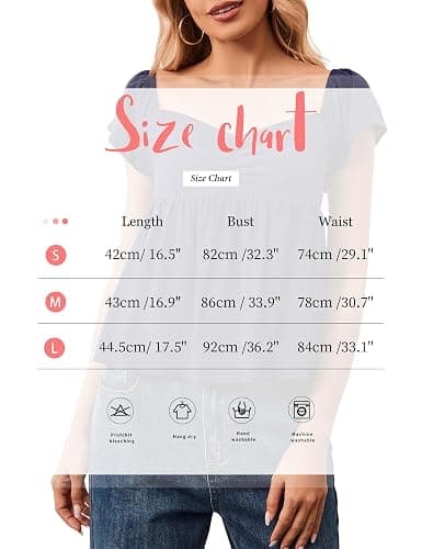 Navonta Womens Flowy Babydoll Tank Tops Ruffle Short Sleeve Tank Top Sweetheart Neck Peplum Smocked Back Going Out Top 2026 thumbnail 5