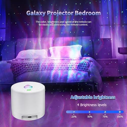 Star Projector, Galaxy Projector, Remote Control & Timer Galaxy Light, LED Nebula Night Light Projector for Adults Bedroom Decoration, Party, Birthday, Christmas,Valentine's Day,Room Decor thumbnail 8