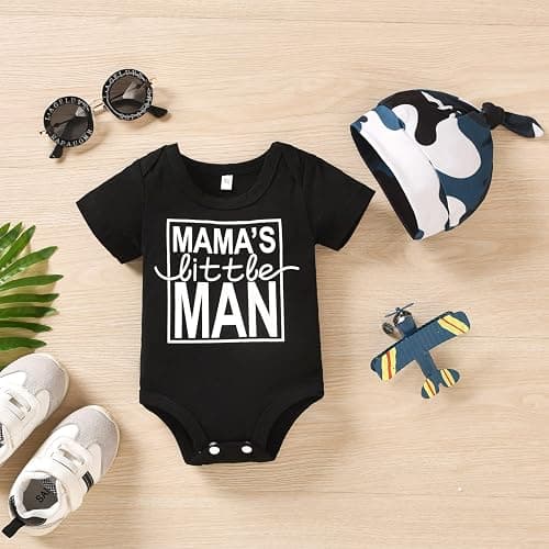 HIHA Preemie Newborn Infant Baby Boys Girls I Am New Here Bodysuit Pant Hat for Unisex Outfits thumbnail 4