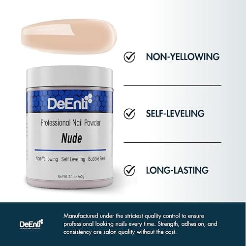DeEnti Acrylic Nail Powder, 2oz Nude Acrylic Powder Dip for Nails, Long Lasting Salon Quality, Bubble Free Professional Manicures, Fake Nails, Carving & Extensions thumbnail 3