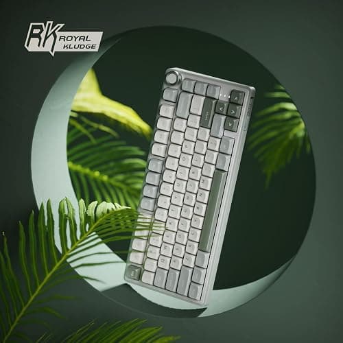 RK ROYAL KLUDGE R75 Mechanical Keyboard Wired with Volume Knob, 75% Keyboard Gasket Mounted, Hot Swappable, Creamy Sound, MDA Profile, PBT Keycaps thumbnail 9