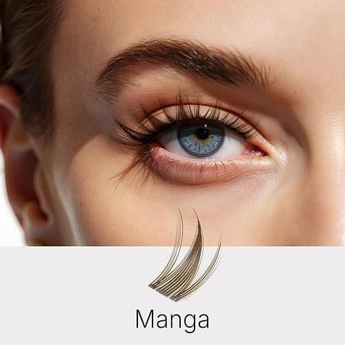 VEYESBEAUTY Brown Lashes Extension Kit Lash Clusters Colored Manga 8-16mm | Newbie's Five-Second DIY Individual Eyelashes Volume Cluster Lashes Mix Length Tray Cils Extension thumbnail 6