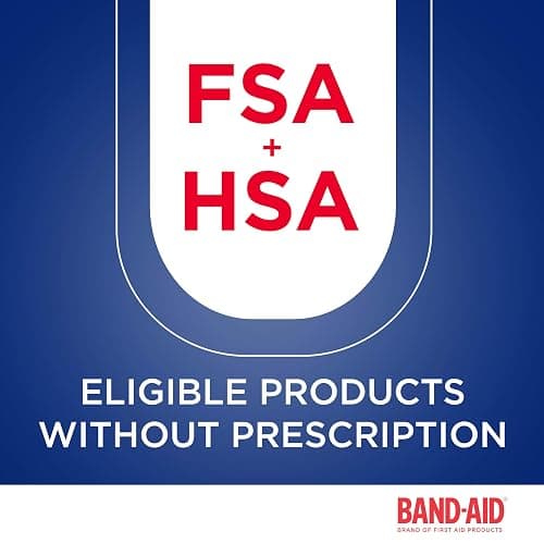 BAND-AID Brand Flexible Fabric Adhesive Bandages, Comfortable Sterile Protection & Wound Care for Minor Cuts, Scrapes & Burns, First Aid Kit Essential, Non-Stick Hurt-Free Pad, Assorted Sizes, 100 Ct thumbnail 6