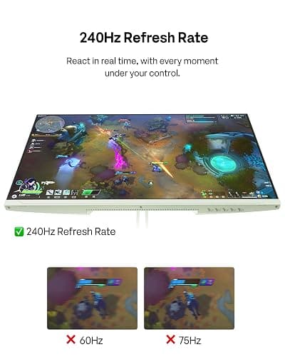 Pixio PX279 Wave Mint Green 27 inch 240Hz Refresh Rate FHD 1080p Resolution Fast IPS Panel 1ms GTG Resonse Time Gaming Monitor with Adaptive Sync thumbnail 3