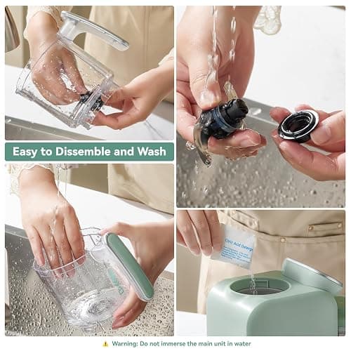 Baby Food Maker | Baby Food Processor with Steaming Basket | Baby Steamer, Blender, and Puree Maker | Milk Warmer Machine | Auto Cooking & Grinding | Touch Screen Control (Green) thumbnail 7