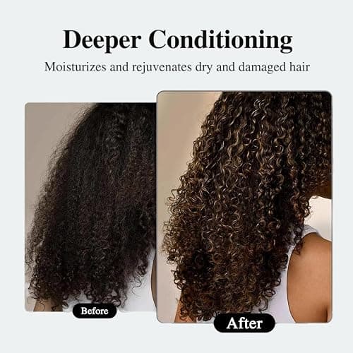 Hair Steamer for Natural Hair (Home Use) - 10-Speed Temperature Control, Fast Heating & Deep Strand Nourishment Heat Cap thumbnail 2