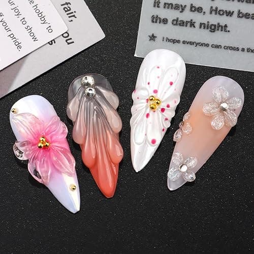 SUTOZMIWE Solid Builder Gel for Nails Clear and Aurora Pearl White | Non-Sticky Hand Sculpting Gel for Nail Art,Hard Gels for Nails Modeling,Carving,Nail Extension, Manicure DIY At Home thumbnail 7