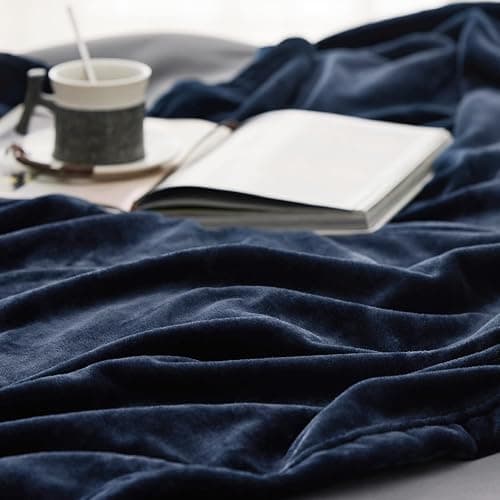 Bedsure GentleSoft Navy Blue Fleece Blankets King Size - Bed Blanket Soft Lightweight Plush Cozy Fuzzy Luxury Microfiber, 108x90 inches thumbnail 6