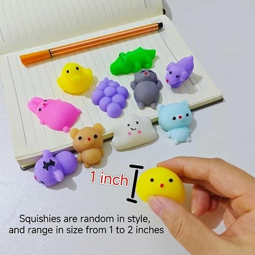 80Pcs Party Favors for Kids 4-8, Kawaii Squishies Mochi Squishy Toy Bulk Fidget Sensory Toys Birthday Gifts for Boys Girls Goodie Bag Christmas Stocking Stuffers Treasure Box Classroom Prizes thumbnail 7