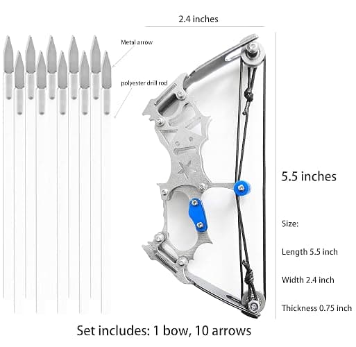Archery Bow Set Left and Right Hand Compound Bow Hunting Bow Metal Material Catapult RH/LH for Practice Archery thumbnail 2