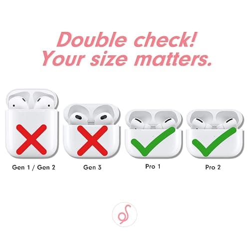 Sonix Case for AirPods Pro 2 & Pro 1 (1st/2nd Gen) - Hard Shell Cover with Keychain, Wireless Charging | Cherry on Top thumbnail 5