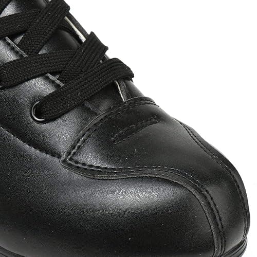 XUDREZ Double-Row Roller Skates for Unisex - PU Leather High-Top Four-Wheel Shiny Skates thumbnail 4