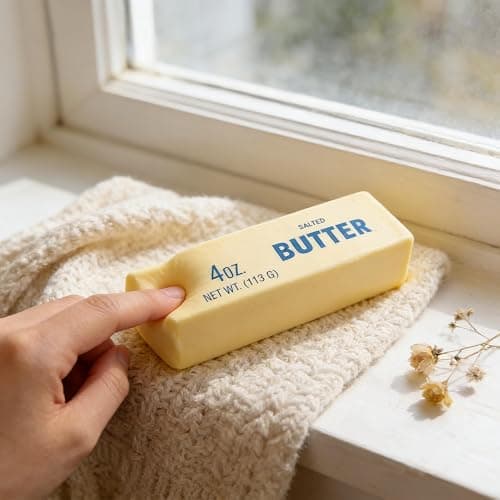Butter Squishy Squish Toys, Slow Rebound Cute Butter Squeeze Stress Balls, 5.5 x 1.4 inch Stress Relief Sensory Toys for Adults thumbnail 5