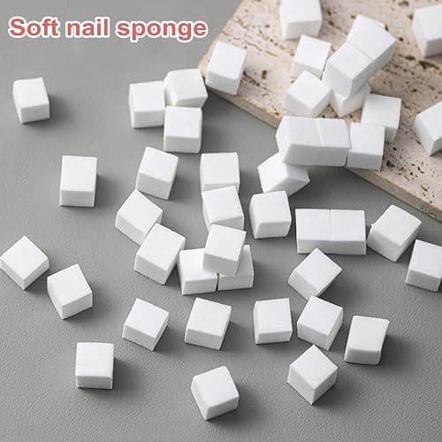 Gradient Nail Sponge,200-pieces Soft Nail Sponges with Grabbing Pen - Professional Manicure Art Beauty Salon Tool for Wife Family Friends Girl Women Girlfriend thumbnail 2