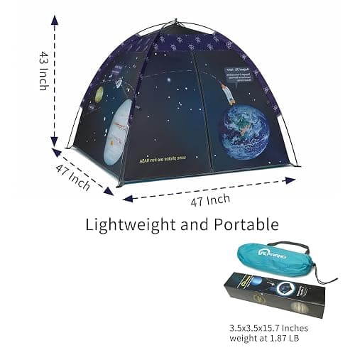 alprang Space World Play Tent Galaxy Dome Playhouse for Boys and Girls Imaginative Play-Astronaut Space for Kids Indoor and Outdoor Fun, Perfect Kid’s Gift- 47" x 47" x 43" thumbnail 3