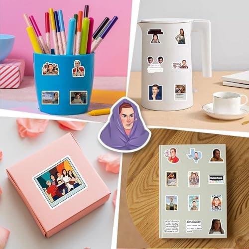 64pcs Sheldon TV Drama Romantic Aesthetics Retro Funny Stickers Pop Kawaii Pack | Vsco Funny Cool Deacls Graffiti Stickers Vinyl for Water Bottle Skateboard Luggage Laptop thumbnail 6