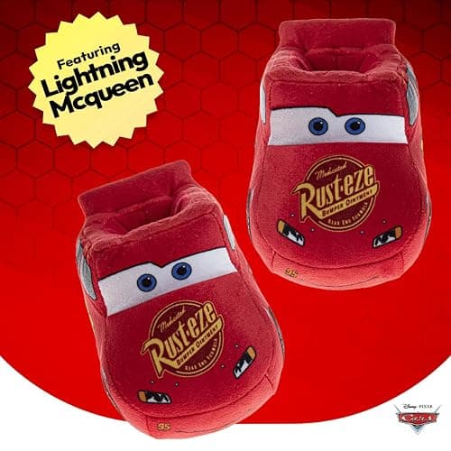 Disney Boys’ Toy Story Slippers – Buzz and Woody Fuzzy Slippers (Toddler/Kid) thumbnail 3