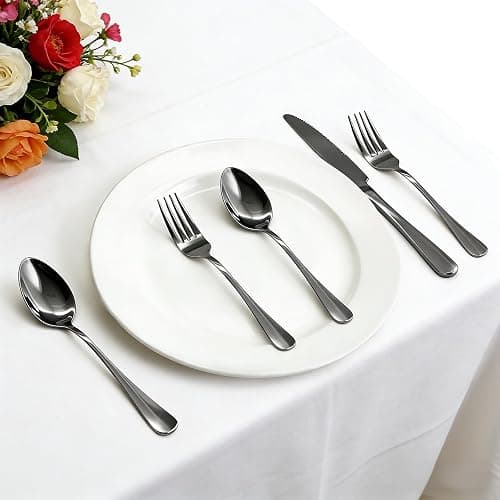 20 Piece Black Silverware Set,for Home,Kitchen,Restaurant.Black Flatware Set,Stainless Steel Cutlery Utensil Set include Forks,Knives,Spoons thumbnail 8