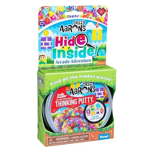 Crazy Aaron's Thinking Putty - Arcade Adventure - Multi-Color Sensory Putty for Kids and Adults in a 4" Tin - Creative and Endless Fun, Stress Relief Therapy Toys, Never Dries Out - Made in USA thumbnail 9