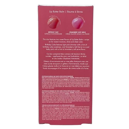 Summer Fridays Lip Butter Balm Sweet Pink Duo - Conditioning Tinted Lip Balm + Overnight Mask for Instant Shine + Color - Infused with Hydrating Shea Butter - Pink Sugar + Birthday Cake (2 Count) thumbnail 4
