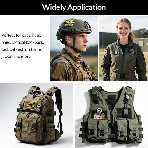 Harsgs 20 Pieces Random Tactical Morale Patch Bundle, Full Embroidery Loop and Hook Patches Set for Caps, Bags, Backpacks, Vest, Military Uniforms,Tactical Gears Etc thumbnail 5