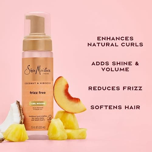 SheaMoisture Curl Mousse Coconut and Hibiscus for Frizz Control Styling Mousse with Shea Butter 7.5 oz thumbnail 4