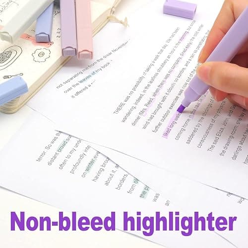 Dacono 12 Bible Highlighters, Aesthetic Highlighter, Pastel Highlighters Assorted Colors, Bible Highlighter and Pens No Bleed, Bi-ble Study Supplies, Aesthetic School Supplies thumbnail 5