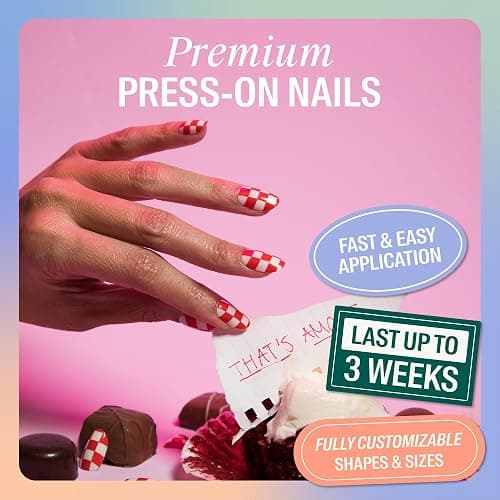 Chillhouse - Chill Tips, Press on Nails Kit - That's Amore (Oval) - 30 Nail Shapes & Sizes - Up to 3 Weeks of Wear - Customizable Fit - Reusable - Latina Founded & Women Owned - Beauty & Self Care thumbnail 3