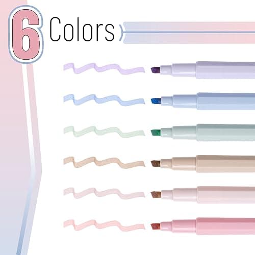 Mr. Pen- Aesthetic Highlighters No Bleed, 6 Pack, Pastel Colors, Chisel Tip | Cute Bible Highlighters Assorted Colors for Journaling, Highlighting, Underlining, Fast Dry, Back to School Supplies thumbnail 3