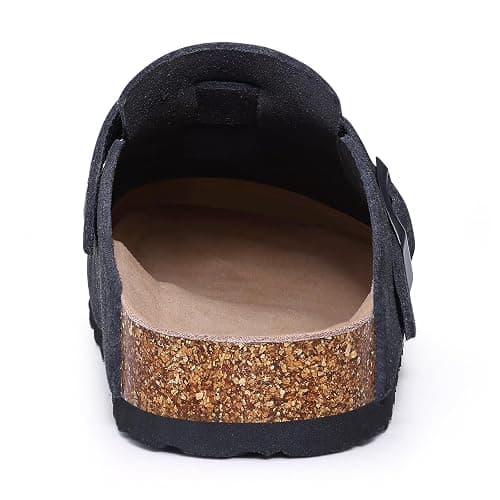 Asgard Genuine Suede Clogs for Women Men Leather Mules Arch Support Potato Shoes with Comfort Cork Footbed thumbnail 5
