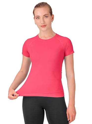 MathCat Workout Shirts for Women,Yoga Short Sleeve Workout Tops,Breathable Athletic Gym Shirt - Image 1