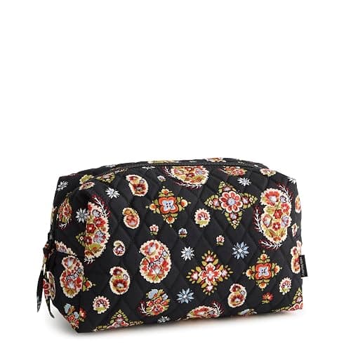 Vera Bradley Premium Cotton Large Cosmetic Makeup Bag - Image 1