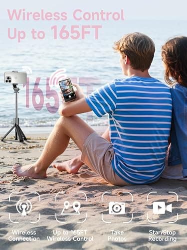 SYNCO XView M4 Écran de Surveillance Magnétique Téléphone Vlog Selfie 4K/1080p - Caméra Arrière sans Fil 50m, Rotation 180°, Batterie 3H, Compatible iPhone/Android pour TikTok/Youtube (Rose) thumbnail 4