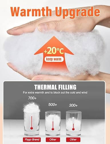 Flygo Winter Cropped Puffer Jacket Coats for Women 2025 Short Warm Quilted Jackets Outerwear with Pockets thumbnail 3