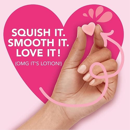 Jergens Cherry Almond Lotion Bursts, Squishy Heart-Shaped Moisturizer Bursts, Lotion Gifts for Teens, 38 Ct thumbnail 6